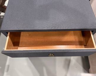 Villa & House Bryant 3-Drawer Grass Cloth Side Table - Only 1. Measures 30" W x 20" D x 28" H. Photo 4 of 5. 