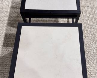 Crate & Barrel Outdoor Furniture -- Sofa, Four Side Tables and 8 Club Chairs. Photo 7 of 7.