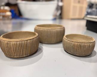 Faux Bamboo Ceramic Bowls. Photo 1 of 2. 