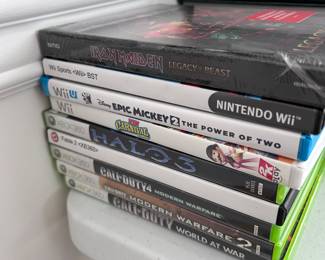 Wii and Xbox games