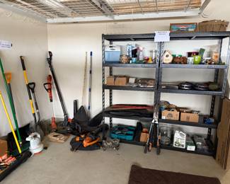 Garage - yard tools, garden items