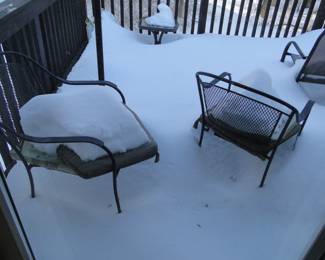 Outdoor patio furniture unless it is frozen!!