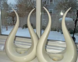 Vintage Lenox "Lyre" candle holders