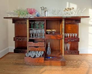 Wooden Home Bar Cabinet