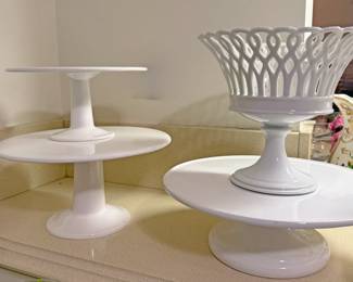 White Porcelain Cake Stands