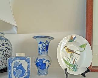 Chinese Porcelain and Porcelain Bird Plate