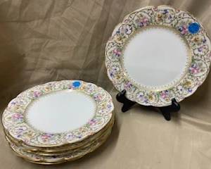 6- Limoges Salad Plates 