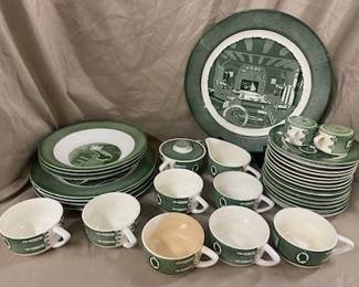 Set of Colonial Homestead-Royal China Co. Dishes 