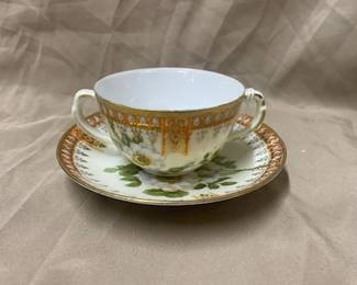 Handpainted Cup & Saucer 