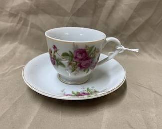 Floral Occ. Japan Cup & Saucer -Demitasse 