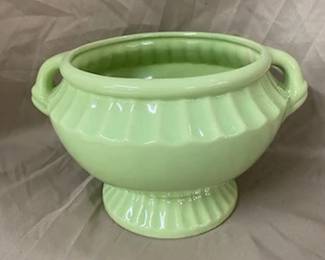 Fredericksburg Pottery Planter w/Swan Head Handles 
