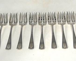 Gorham Etruscan sterling salad forks