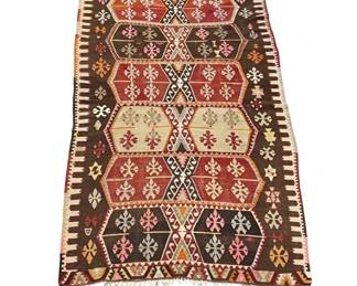 Kilim scatter rug; 50 x 86”