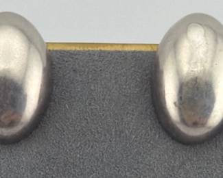 Sterling Mexican clip earrings