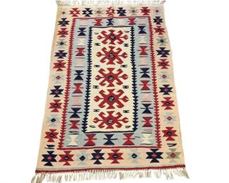 Kilim scatter rug; 47” x 73”
