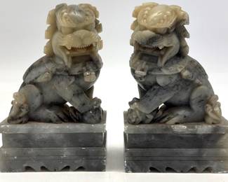 Soapstone foo dogs
