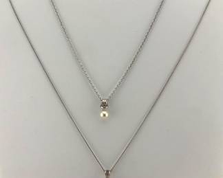 Sterling chains with pendants