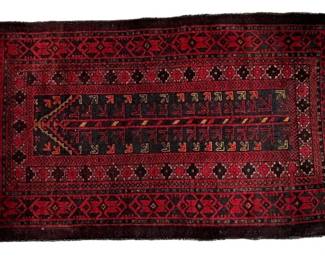 Persian scatter rug; 32.5” x 57”