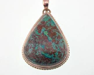 Sterling turquoise pendant