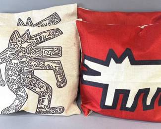 Keith Haring dog pillow covers (2 pairs)