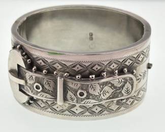 Sterling European antique bangle