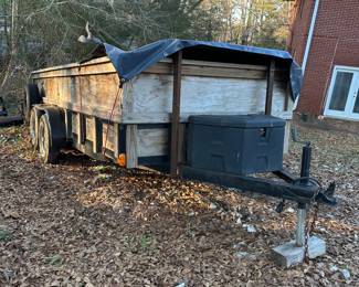 Front view of 16 ft trailer