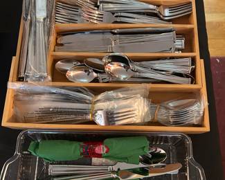 Large set of Lenox flatware