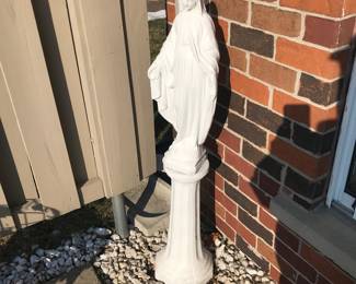 Blessed mother on stand!