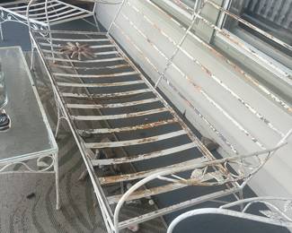 Wrought Iron 5 pc. Cushions available need upholstery - $335 set