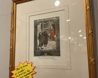 Merry Wives of Windsor illustration for William Shakespeare (15” x 13”) $120 + tax