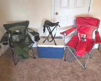Folding Chairs And Cooler Combo