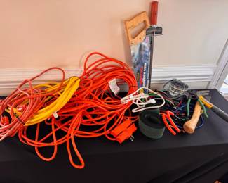 Extension Cords, Bungees, Basic Tools, And More Mystery Lot