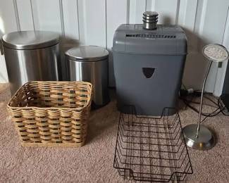 Init Shredder, Hand Made Basket A Lamp And More