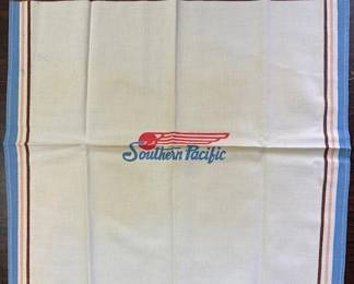 Southern Pacific railroad napkin.