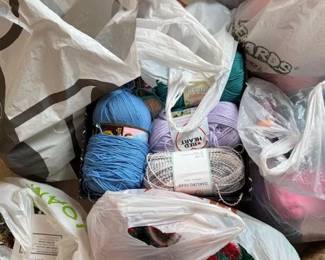 Tons of yarn. https://modestlambestatesales.hibid.com/