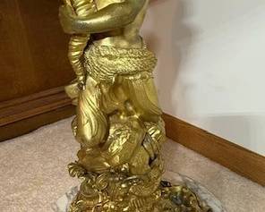 Gilded Poseidon. Ocean. Seashells. https://modestlambestatesales.hibid.com/