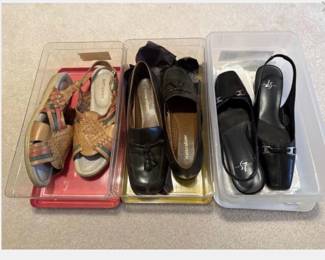 Lots of womens shoes. 6.5 -8.5 https://modestlambestatesales.hibid.com/