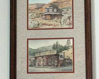 Jon Crane Framed Prints Moon Shine Gulch Saloon Bedrock 