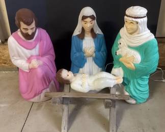 Light Up Manger Scene