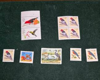 Lot of Unused Bird Stamps 
