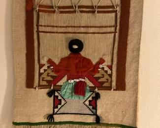 Navajo Weaver Tapestry Wall Hanging