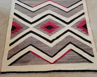  003 Navajo Rug Crystal Pattern Circa 1930s 1940s