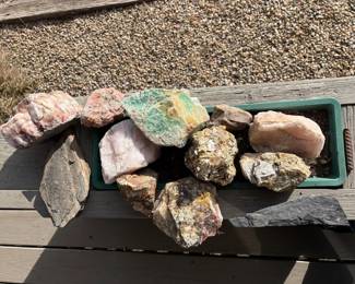 Beautiful Rocks Including Rose Quartz