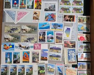 Lot Of Stamps of Places Unused