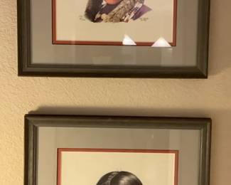 Two Signed 1986 Prints by Cat Deuter of Native Children