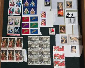 Lot of Unused New Vintage Christmas Stamps 