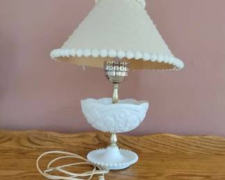 Milk Glass Lamp