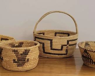 Native American Hand Woven Baskets 