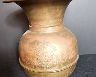 Brass Copper Redskins Spittoon