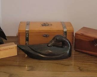 Ironwood Duck, Quail Cedar Boxes